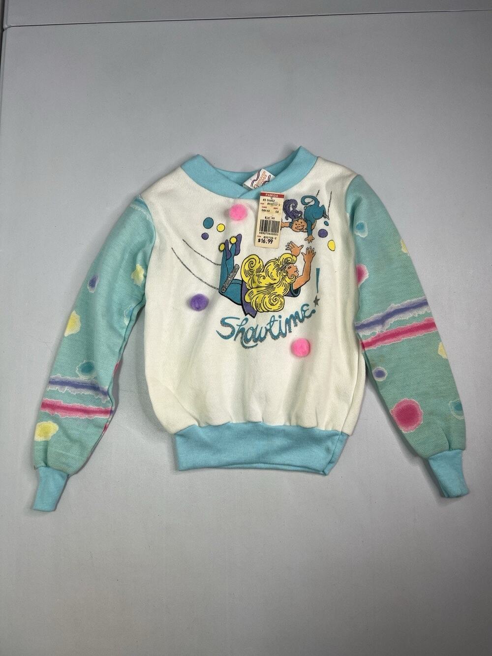 Andover Togs Sweatshirt Girls Size 6X Acrobat “Showtime” Vintage USA Made
